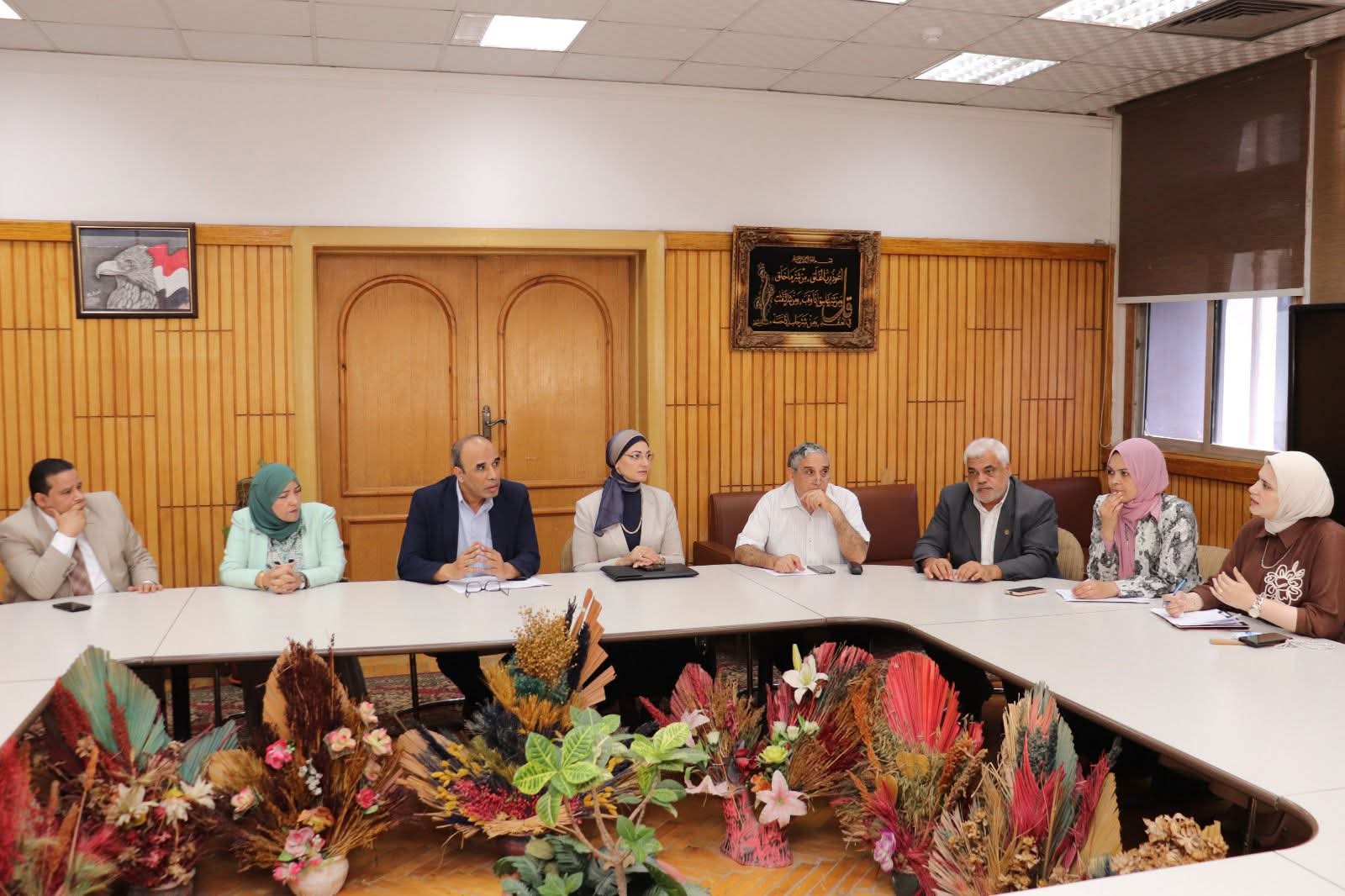 إستقبال فريق مركز ضمان الجودة بالجامعة في إطار زيارة المحاكاة 
